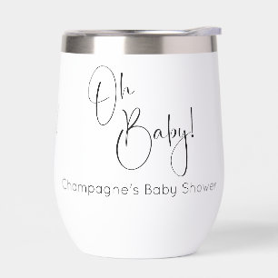 Oh Baby Modern Script Baby Dusche