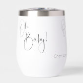 Oh Baby Modern Script Baby Dusche (Vorderseite)