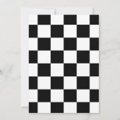 Oh Baby Modern Simple Black Baby Dusche Einladung (Rückseite)