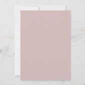 Oh Baby Modern Simple Blush Pink Baby Dusche Einladung (Rückseite)