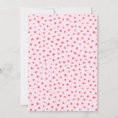 Oh Baby Moderne Blume Blush Pink Girl Babydusche Einladung (Rückseite)