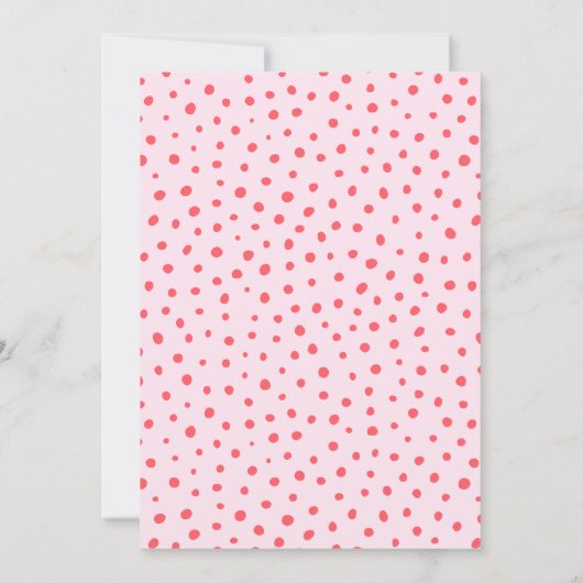 Oh Baby Moderne Blume Blush Pink Girl Babydusche Einladung (Rückseite)