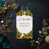 "Oh Baby" Moderne elegante Sonnenblumendusche Geschenkanhänger