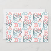 Oh Baby, moderne Geburtsankündigung des Fotos (Rückseite)