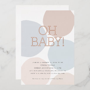 OH BABY! Moderne geschlechtsneutrale Baby-Punkte Folieneinladung