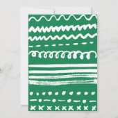 Oh, Baby! Moderne Grafik schwarz, weiß und grün (Rückseite)