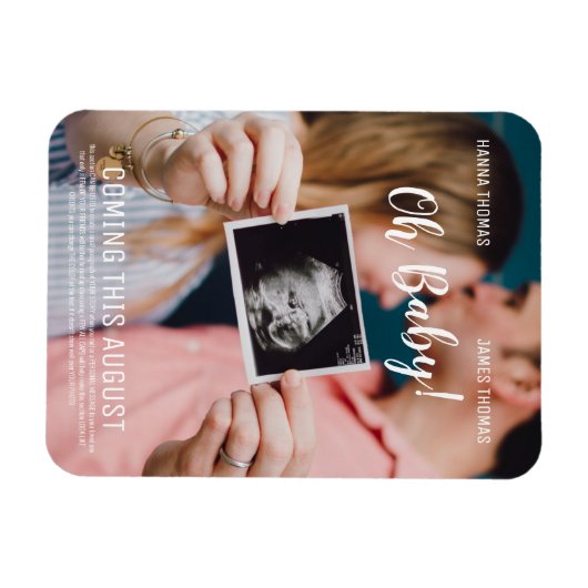 Oh Baby Movie Poster Style Ankündigung Magnet (Horizontal)