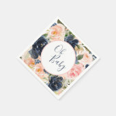 Oh Baby Napkins Gender Reveal Baby Serviette (Ecke)