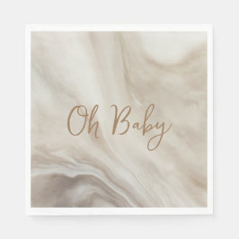 Oh Baby Neutral Marmor Baby Duschpapier Napkins Serviette