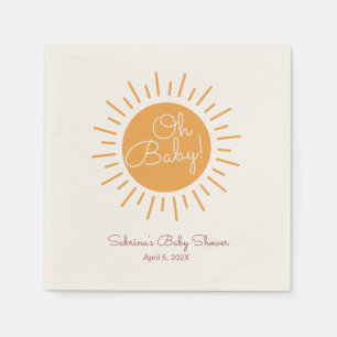Oh Baby niedlich Boho Sonnenscheindusche Serviette