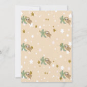 Oh Baby Niedlich Sleeping Sloth Baby Dusche Einladung (Rückseite)