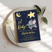 Oh, Baby! Niedliche Elephant & Balloon Babydusche