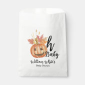 Oh, Baby! Niedliche Pumkin Halloween Herbstdusche Geschenktütchen (Vorderseite)