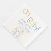 Oh, Baby! Niedliche Rainbow Baby Dusche Serviette (Ecke)