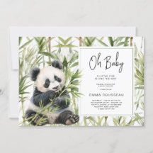 Oh Baby Panda Bear Bamboo Babydusche