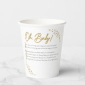 Oh, Baby Paper Cups Pappbecher (Vorderseite)