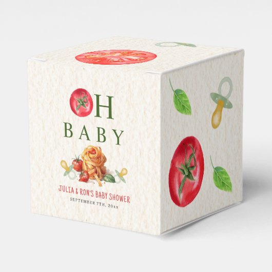 Oh Baby Pasta & Schnullers Babydusche Geschenkschachtel (Vorderseite)