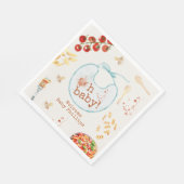 Oh Baby Pasta & Schnullers Blue Boy Baby Dusche Serviette (Ecke)