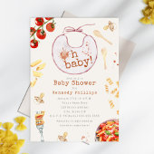 Oh Baby Pasta & Schnullers Girl Baby Shower Einladung
