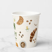 Oh Baby Pastries & Schnullers Babydusche Pappbecher (Rückseite)