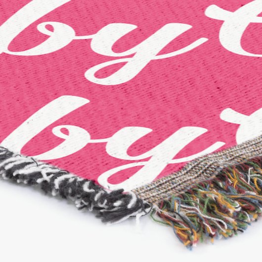 Oh Baby Personalisiert Pink Girly Girl Decke (Ecke)