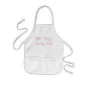 Oh Baby Personalisiert Pink Girly Girl Kinderschürze (Vorne)
