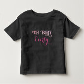 Oh Baby Personalisiert Pink Girly Girl Kleinkind T-shirt (Vorderseite)