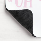 Oh Baby Personalisiert Pink Girly Girl Mousepad (Ecke)