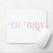 Oh Baby Personalisiert Pink Girly Girl Mousepad (Mit Mouse)