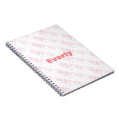 Oh Baby Personalisiert Pink Girly Girl Notizblock (Rechte Seite)