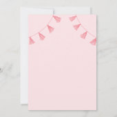 Oh Baby Pink Baby Dusche Einladung (Rückseite)