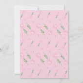 Oh Baby Pink Balloon Eucalyptus Baby Dusche Einladung (Rückseite)