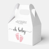 Oh Baby Pink Feet Baby Girl Dusche Geschenkschachtel (Vorderseite)