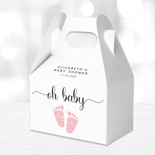 Oh Baby Pink Feet Baby Girl Dusche Geschenkschachtel