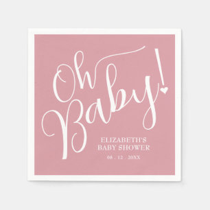 Oh, Baby! Pink Girl Baby Dusche Serviette
