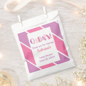 Oh Baby Pink Moderne Babydusche Gefallen Tasche Geschenktütchen (Ausgeschnitten)