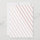 Oh Baby Pink Stroller Pram Girl Babydusche Einladung (Rückseite)