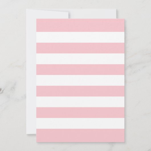 Oh Baby Pink und Gold Baby Dusche Einladung (Rückseite)