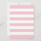 Oh Baby Pink und Gold Baby Dusche Einladung (Rückseite)