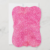 Oh Baby Pink Watercolor Babydusche Einladung (Rückseite)