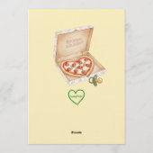 Oh Baby, Pizza & Pacifiers Baby Shower Einladung (Rückseite)
