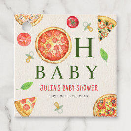 Oh Baby Pizza + Schnuller Babydusche Geschenkanhänger