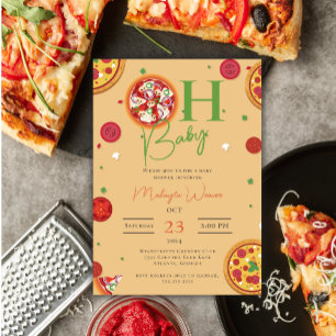 Oh Baby Pizza Schnuller cool Babydusche Einladung