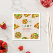 Oh Baby Pizza Tomaten Olivia Green Baby Dusche Serviette (Beispiel)