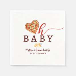 Oh Baby Pizza und Schnuller Baby Showdusche Napkin Serviette