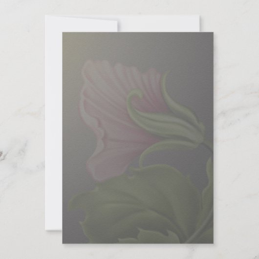 Oh, Baby-Platterbsen in einer Pod-Kinderdusche Einladung (Rückseite)