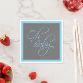 Oh Baby Posh Baby Dusche für Junge Serviette (Beispiel)