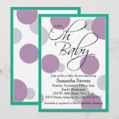 Oh Baby Posh Gender Neutral Baby Dusche Einladung (Vorne/Hinten)