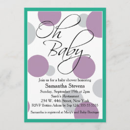 Oh Baby Posh Gender Neutral Baby Dusche Einladung