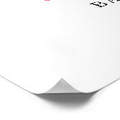 Oh Baby Pumpkin Bow Girl Baby Dusche Willkommen Poster (Ecke)